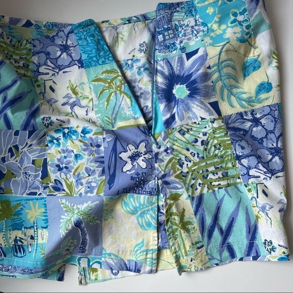 Palm Lily Skirt, Skirt-Short Mini Floral Sz6 - Picture 9 of 9